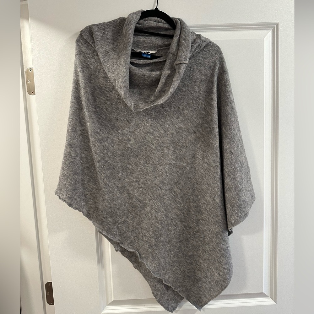 Grey poncho